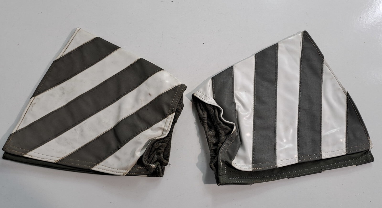 Genuine Surplus Military Reflective Wristlets Armbands Cuffs White Pair (3109)
