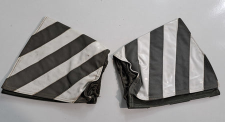 Genuine Surplus Military Reflective Wristlets Armbands Cuffs White Pair (3109)