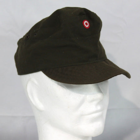 Genuine Surplus Vintage Austrian Army Olive Green Poly/viscose Cap
