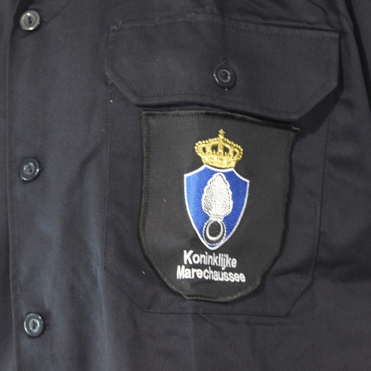 Dutch Marines Shirt Short Sleeve Genuine Surplus Navy 46" (4189)