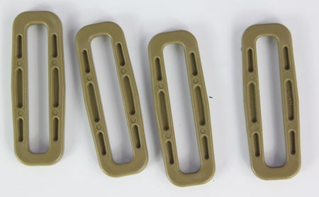Square Ring Buckles Black Tan Plastic Loop Rucksacks Replacement All Sizes