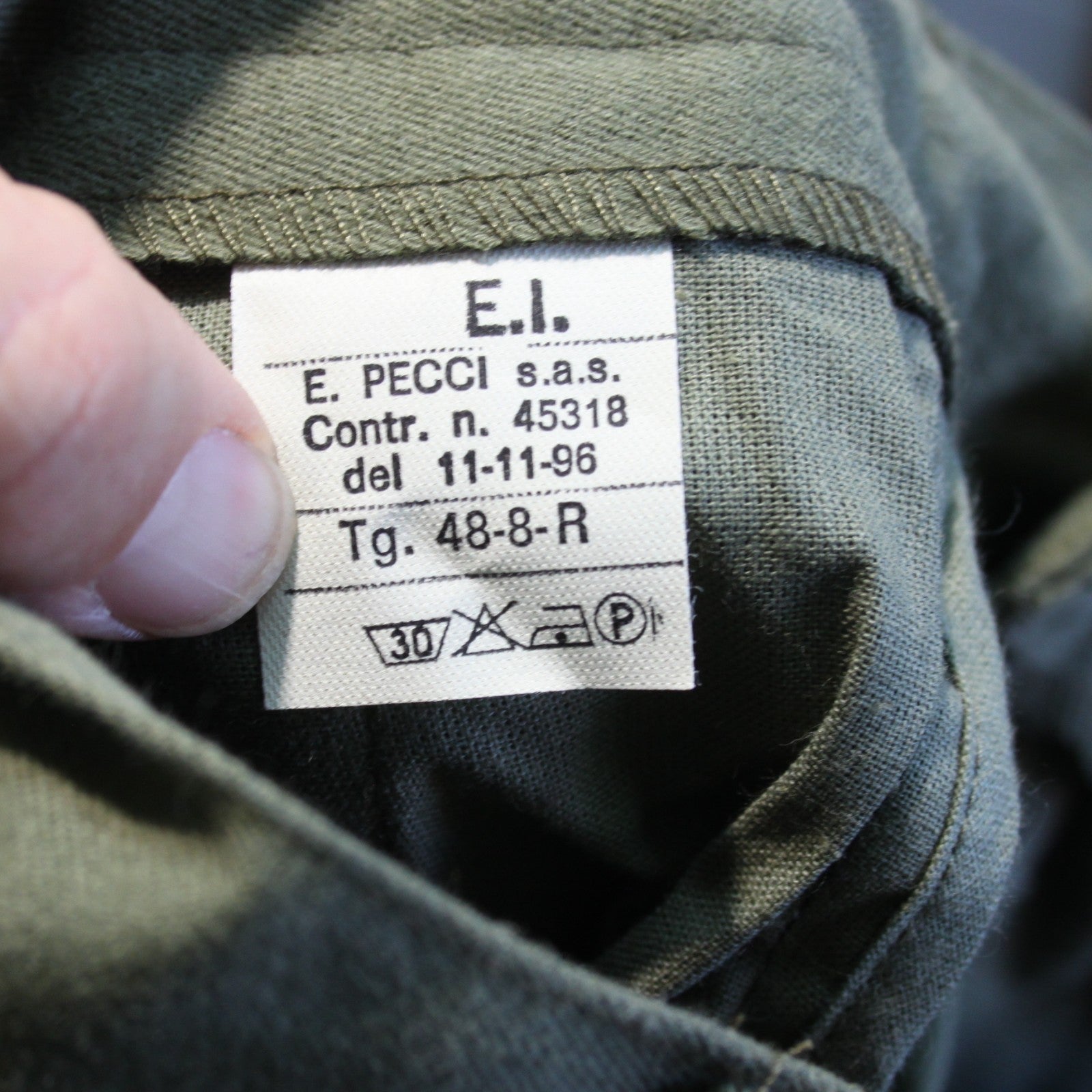 Genuine Surplus Spanish Army Breeks Olive Canvas 30" Waist (3679)