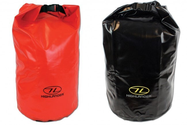 Tough Tri-Laminate PVC Drybag Strong Dry Sack Black Orange Sailing Kayaking