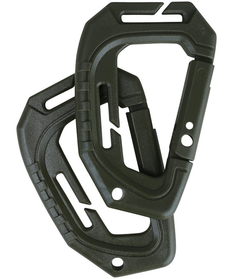 Spec Ops Army Carabiner Clip Single Military MOLLE  Forces Airsoft  Black Olive