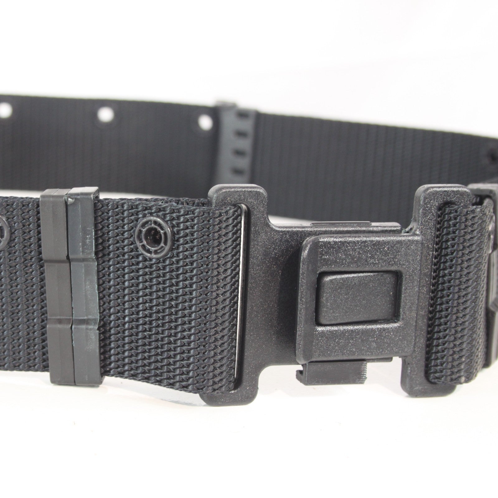 NEW Genuine Surplus Black 50mm Webbing Belt Tactical 40-50" Waist (3842)