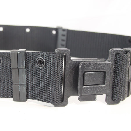 NEW Genuine Surplus Black 50mm Webbing Belt Tactical 40-50" Waist (3842)
