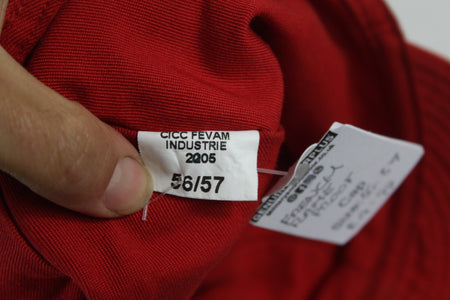 Genuine Surplus French Army Red Fire Retardent Fatigue peak Cap