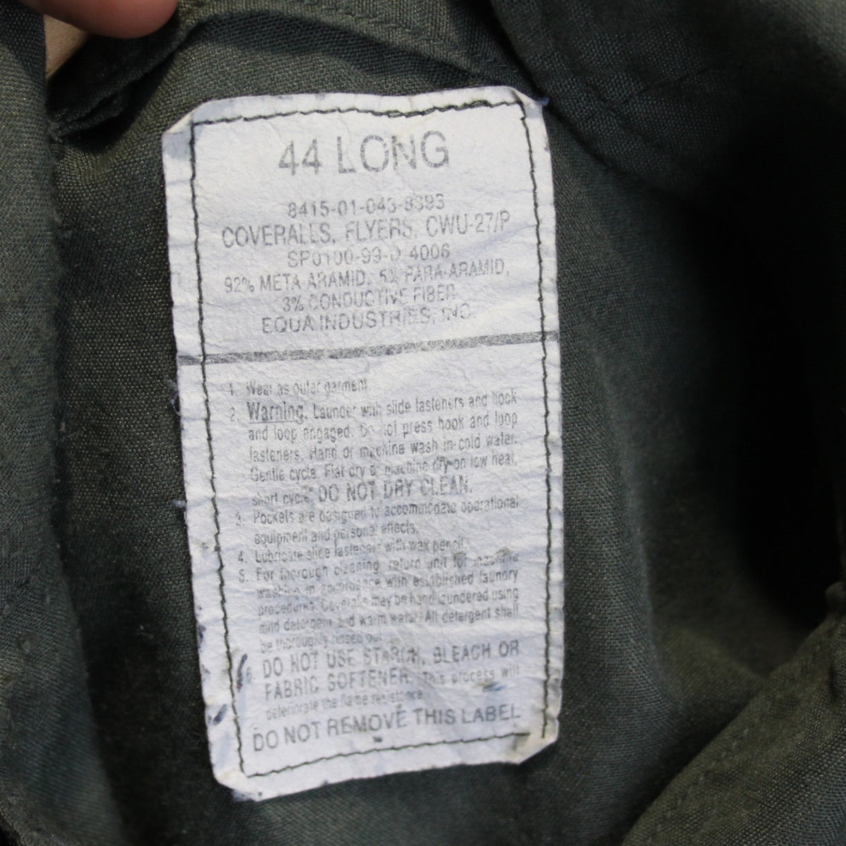 US Airforce Flight Suit Coverall Mens Genuine Surplus 44" Chest Tall (3522)