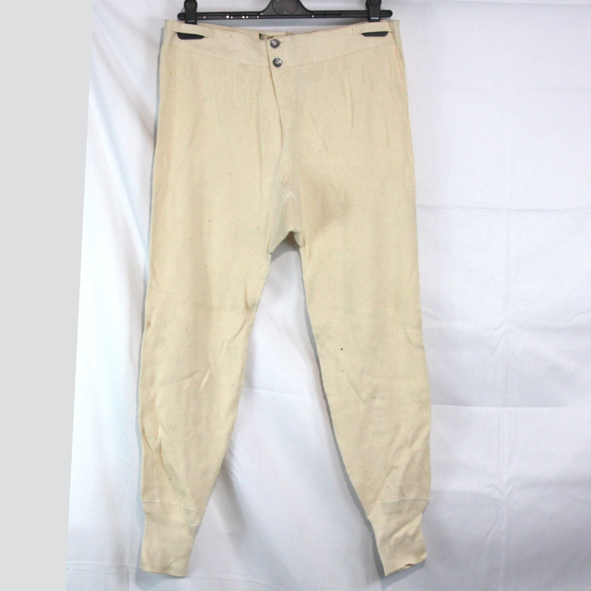 Swedish Army Vintage White Lace Up Long Johns Genuine Surplus Thermal 34" (3831)