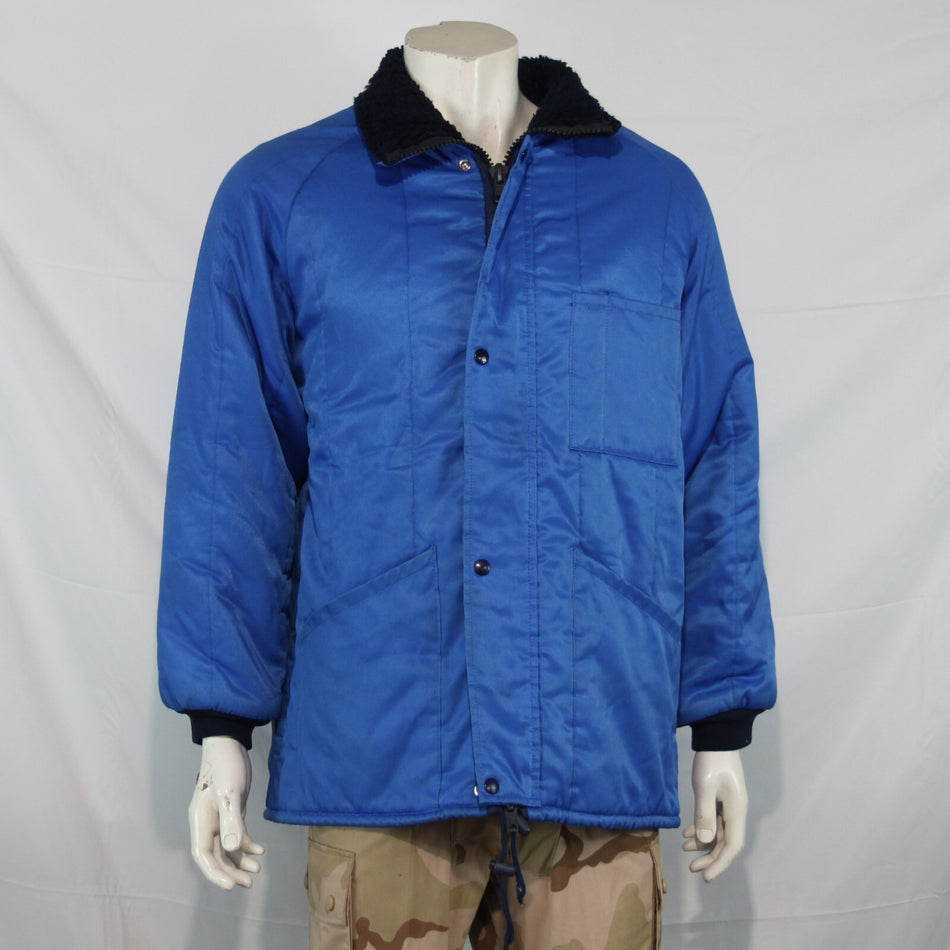 Genuine Surplus French Freezer Jacket WInter Quilted Thermal Blue (3171)