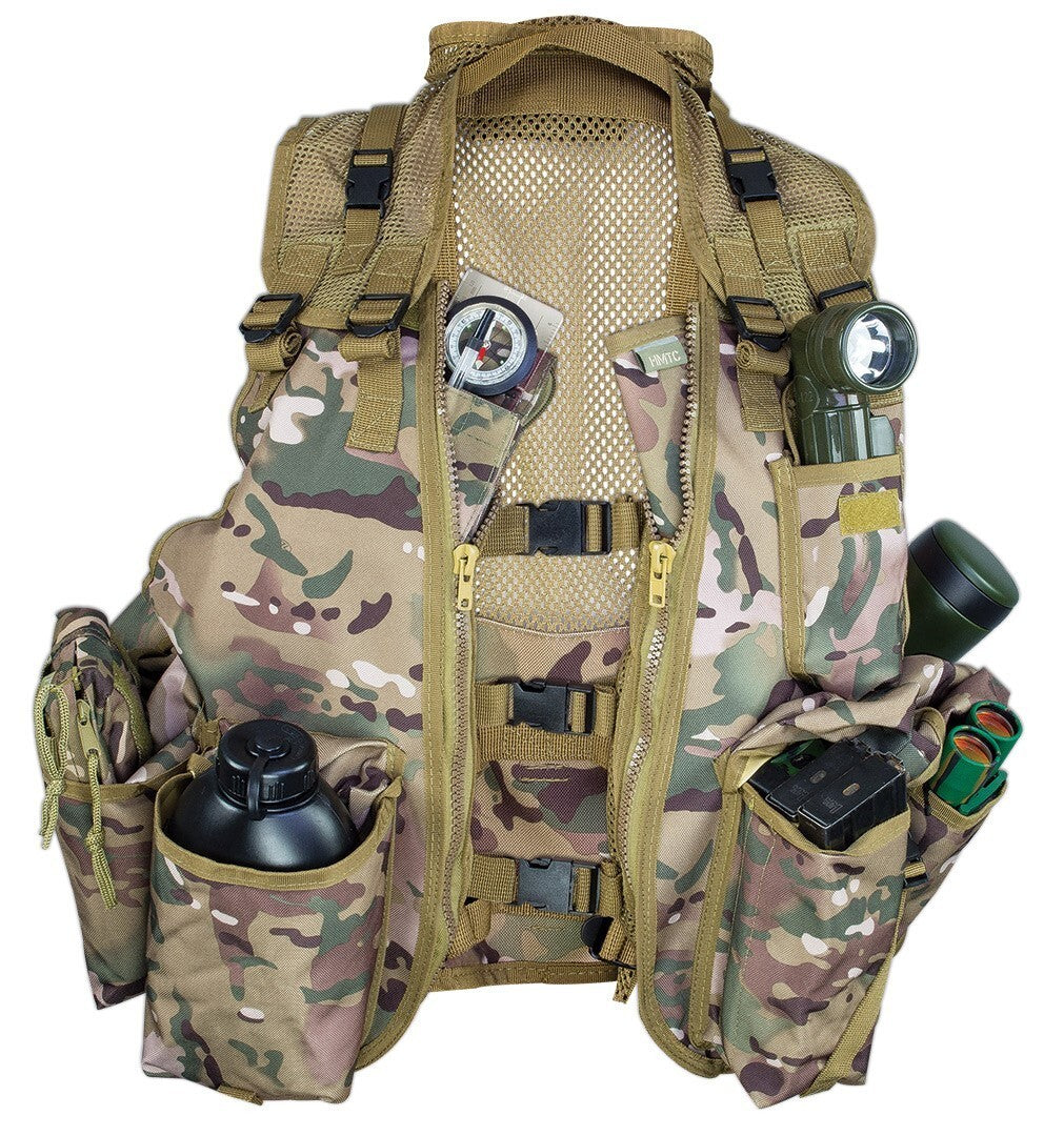 Highlander Cadet Tactical Assault Vest HMTC Camo Waistcoat Army Style
