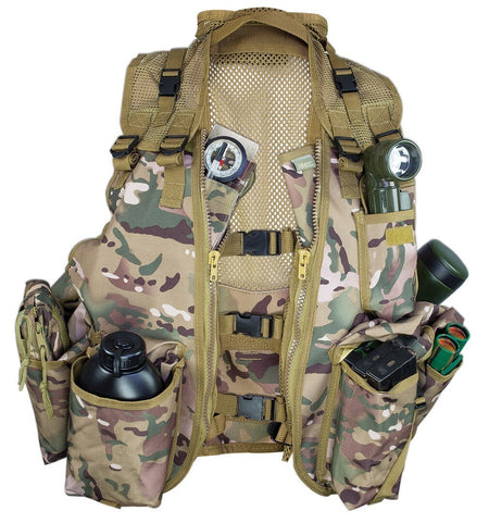 Highlander Cadet Tactical Assault Vest HMTC Camo Waistcoat Army Style