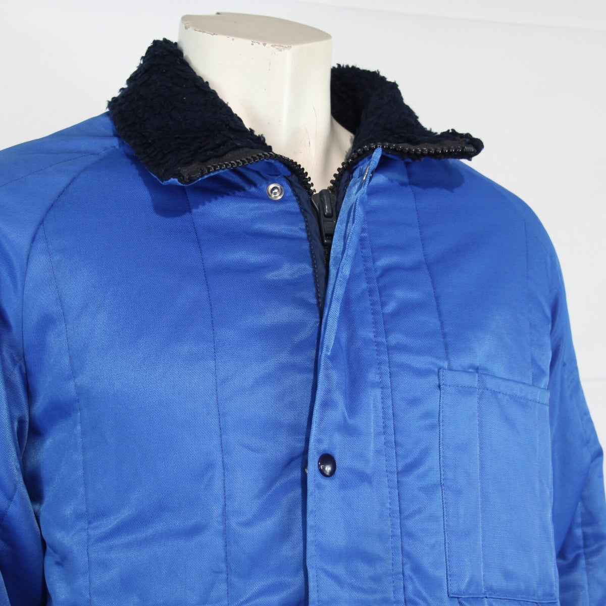 Genuine Surplus French Freezer Jacket WInter Quilted Thermal Blue (3171)