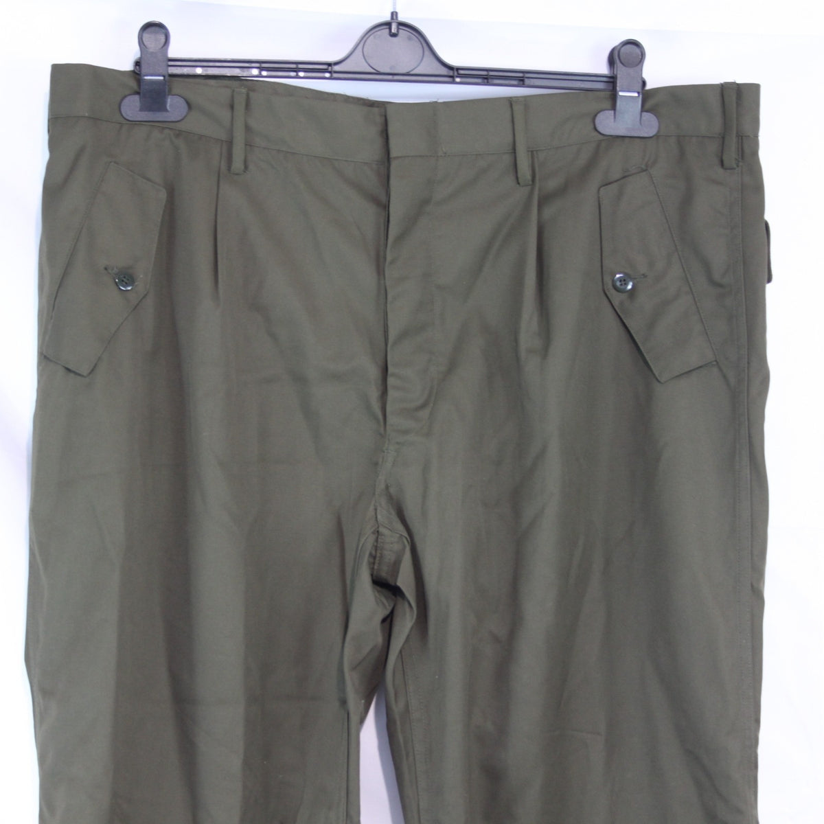 Genuine Surplus Italian Army Lightweight Olive Combat Trousers Knee Patch (3656)