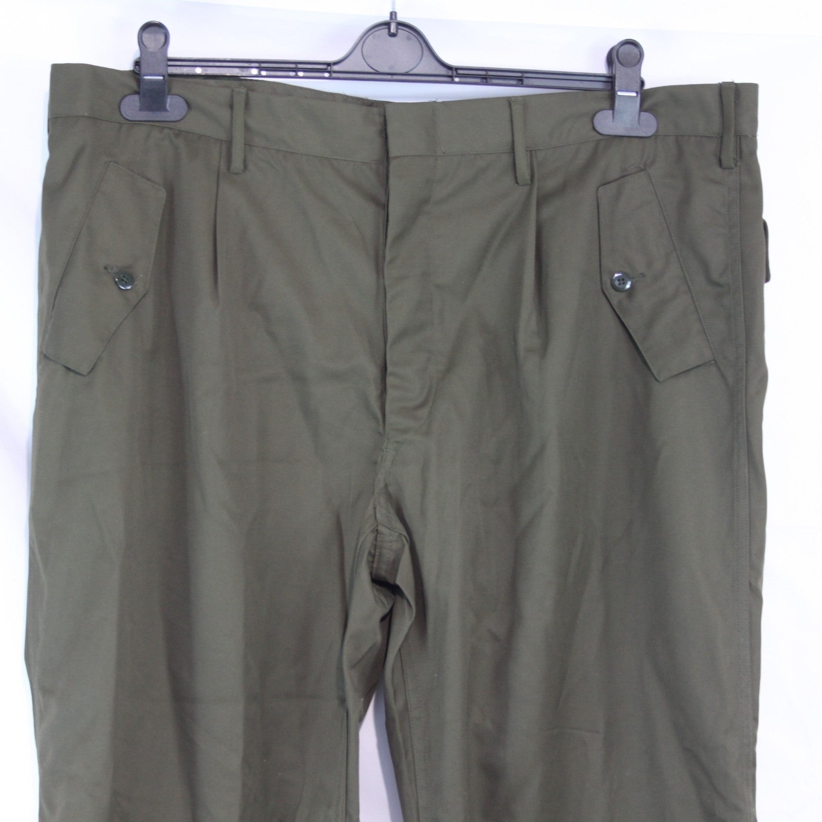 Genuine Surplus Italian Army Lightweight Olive Combat Trousers Knee Patch (3656)