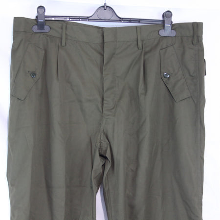 Genuine Surplus Italian Army Lightweight Olive Combat Trousers Knee Patch (3656)