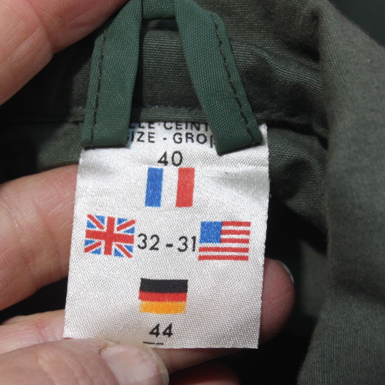 Vintage French Hunting Jacket 32-34" Chest Padded Shoulders Faded (4037)