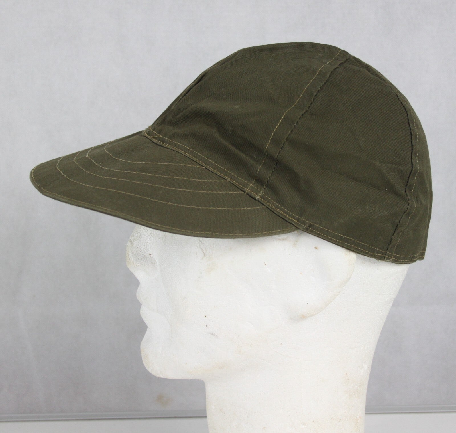 Genuine Surplus Vintage Italian ARMY Olive Peak Cap Forces Military Soft