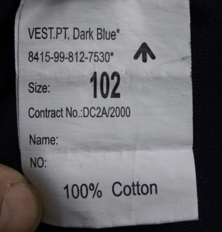 Genuine Surplus British Army PT Top 100% Cotton Heavyweight Navy Blue T-Shirt