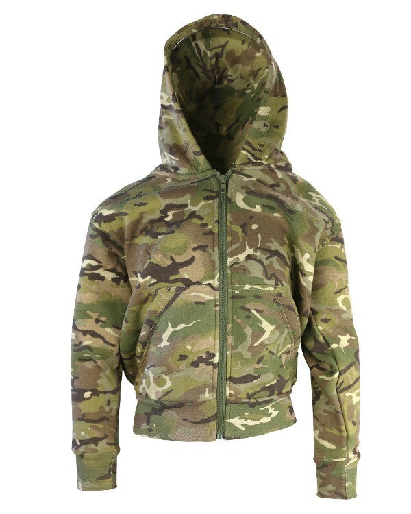 Kids/Boys Army BTP Camo Fleece Lined Hoodie Zipped Hoodie Jacket Size 3-13 Years