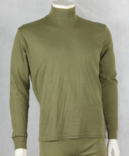 Genuine Surplus British Aircrew FR Thermal Long Sleeve Top Olive Roll Neck G1