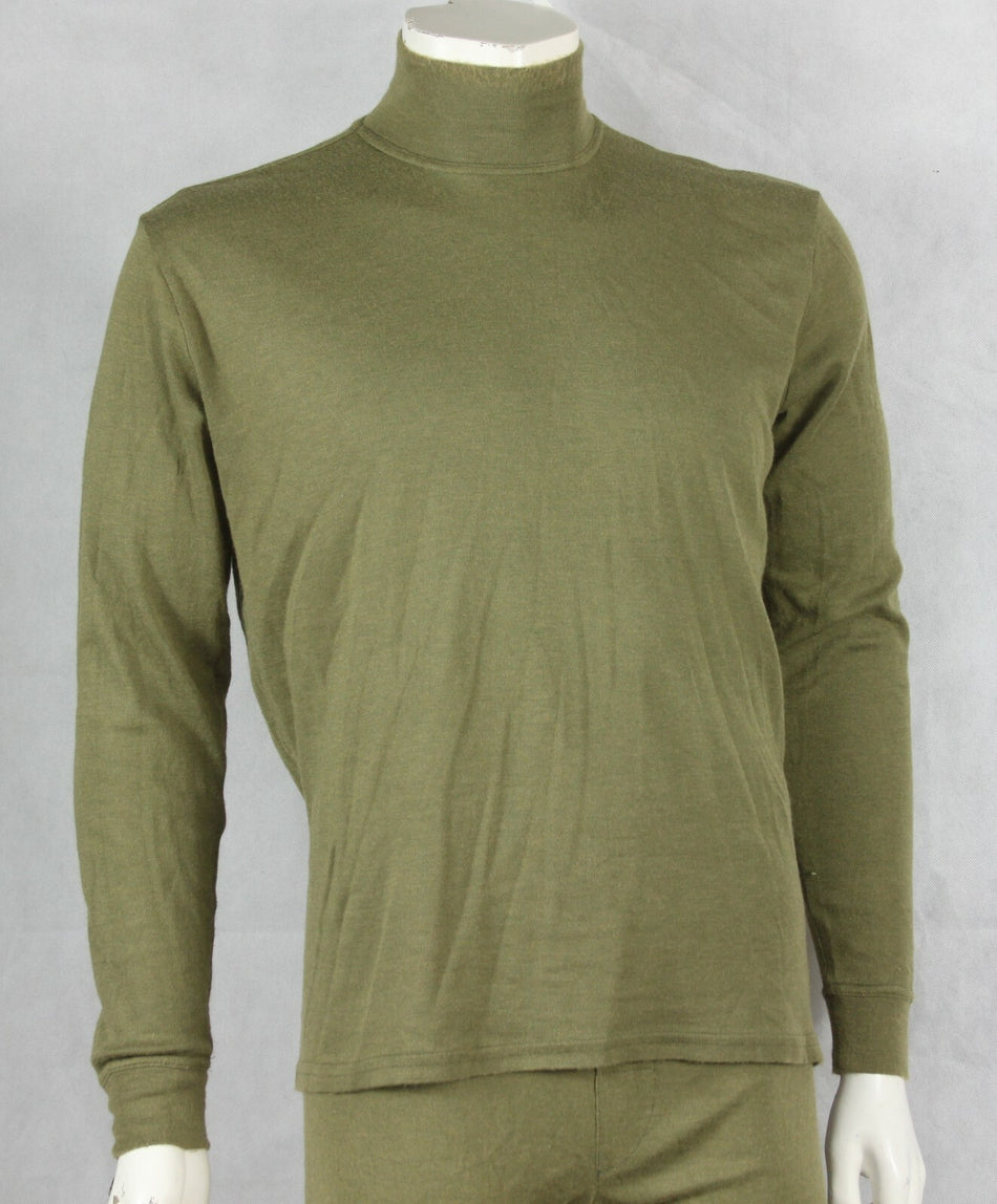 Genuine Surplus British Aircrew FR Thermal Long Sleeve Top Olive Roll Neck G1