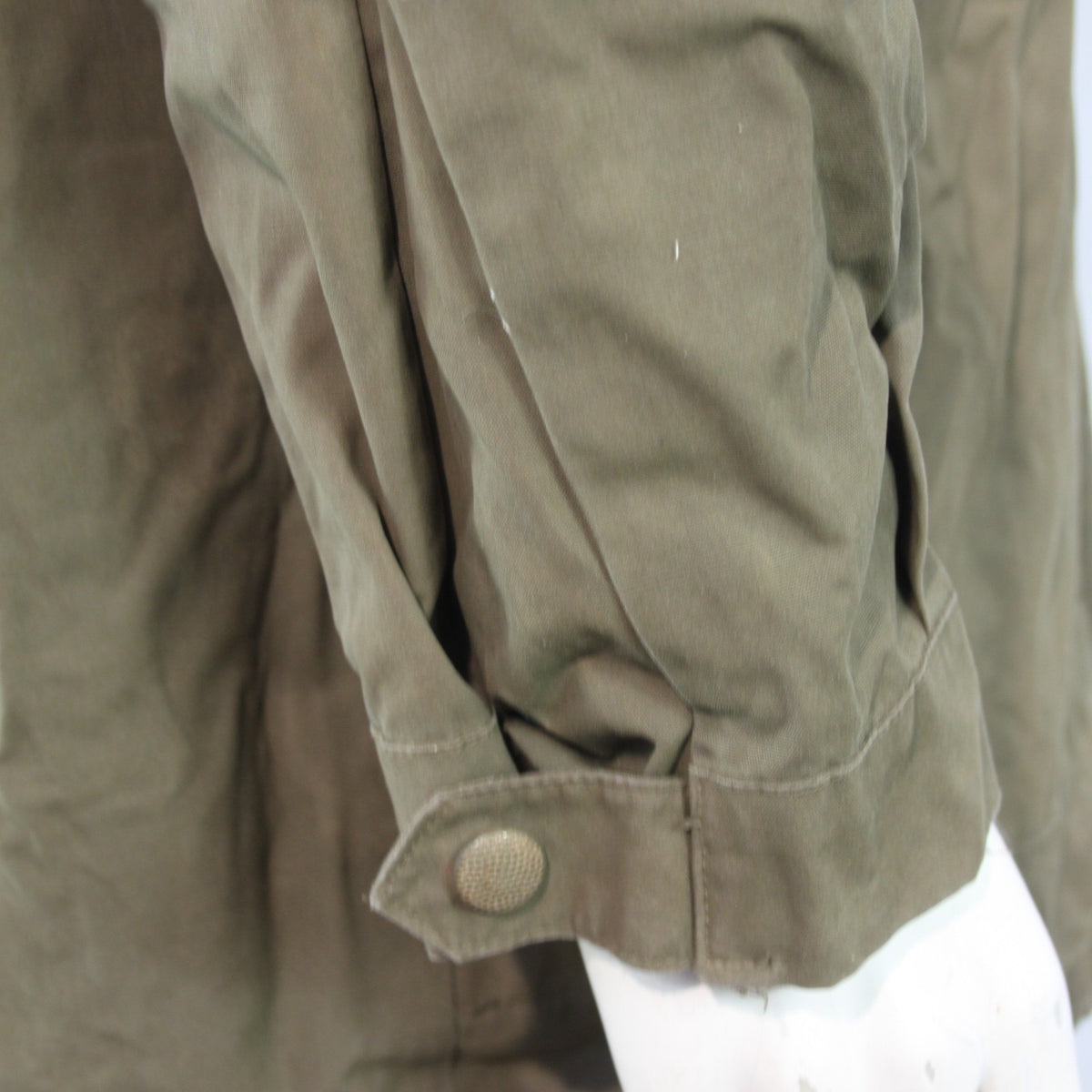 Vintage German Army Windproof Parka Genuine Surplus Water Resistant Olive (3621