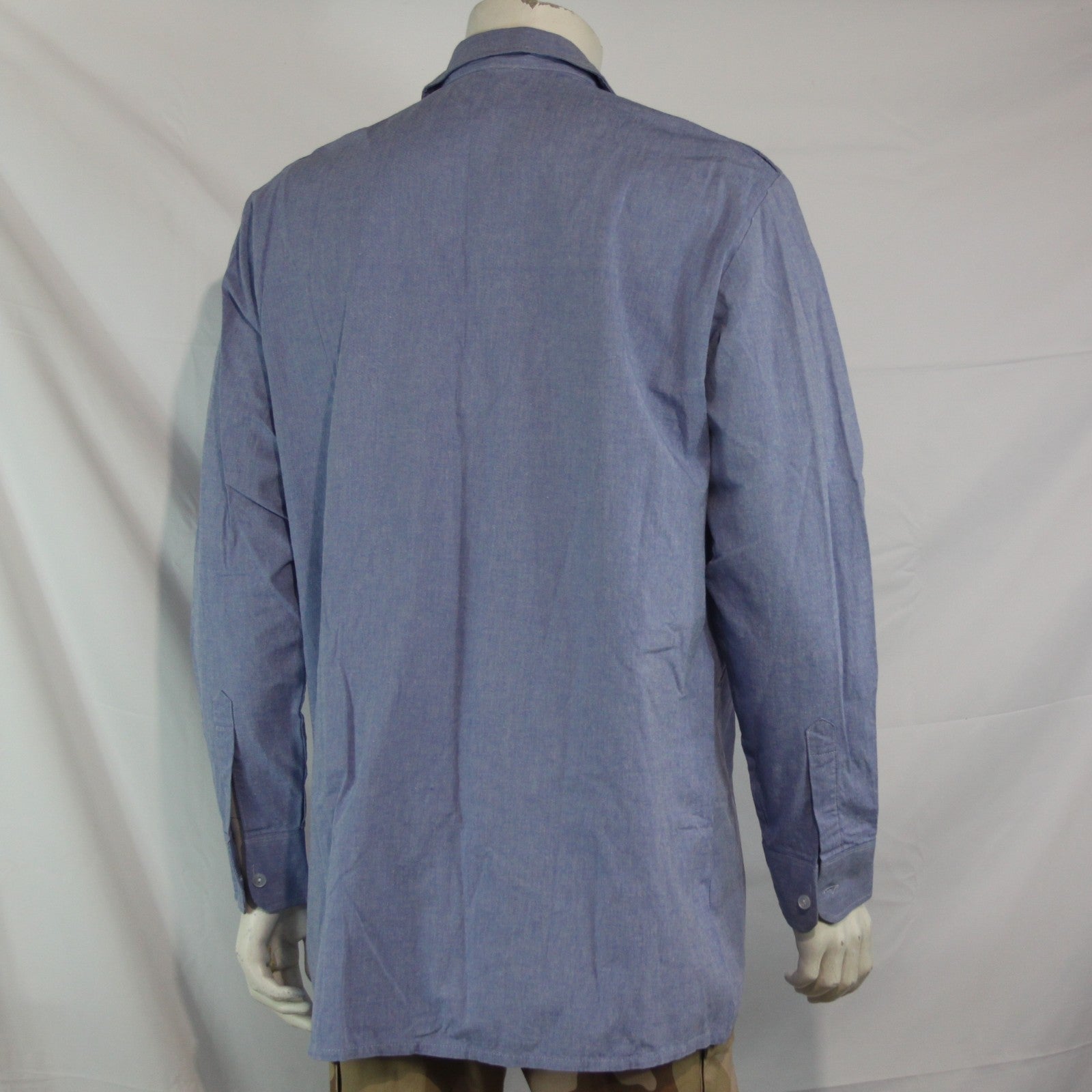 French Army Work Shirt FEMALE Light Blue Genuine Surplus (4190)