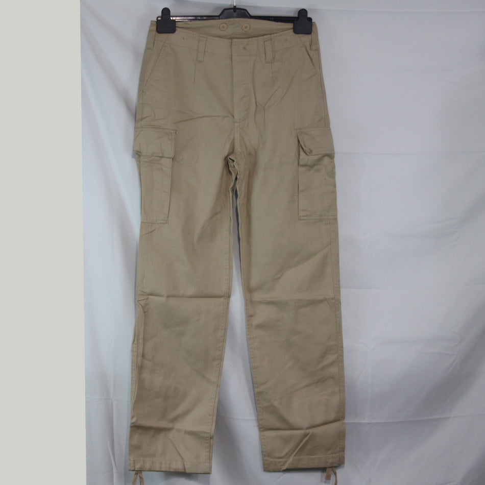 German Army Style Moleskin Trousers Beige Combats Copy NEW  (3951)