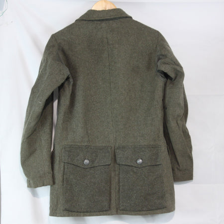 Dated 1942 Swedish Mens Wool Field jacket Olive Genuine Surplus 34-36"  (3802)