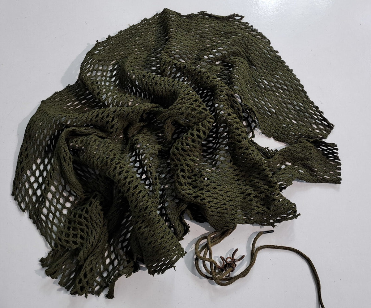 NEW Genuine Surplus French Vintage Helmet Scrim Net Cover Camo Olive Green (3098