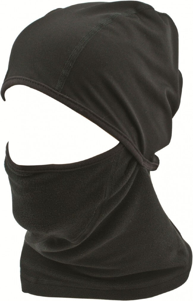 Highlander Fleece Face Mask and Helmet Liner Balaclava Headover Snood Black ED