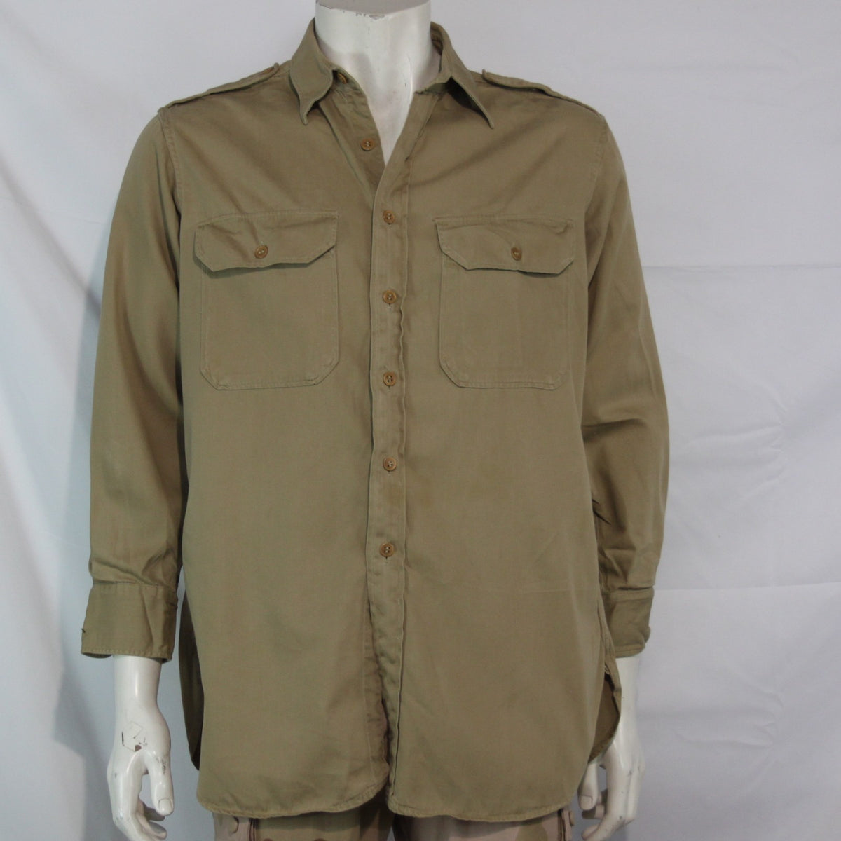 Genuine Surplus Private Purchase Regulation Officers Shirt Khaki Sand 42" (3423)