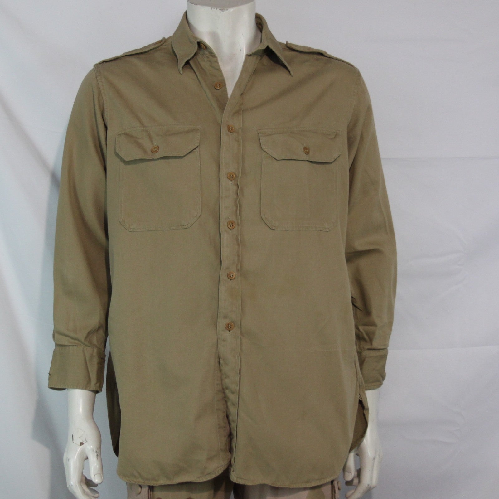 Genuine Surplus Private Purchase Regulation Officers Shirt Khaki Sand 42" (3423)