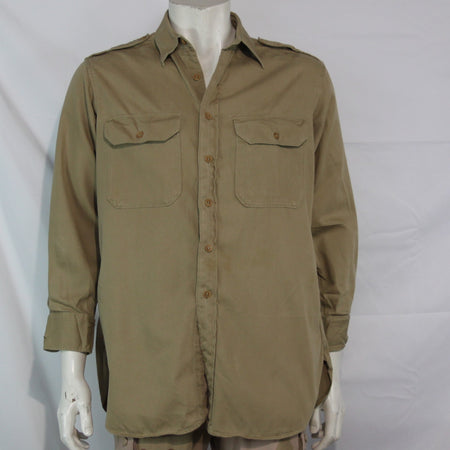 Genuine Surplus Private Purchase Regulation Officers Shirt Khaki Sand 42" (3423)