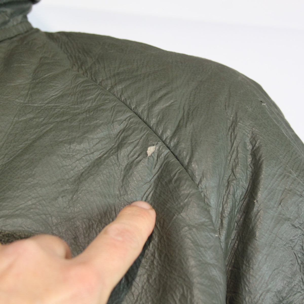 Genuine Surplus French Military Leather Style Cold Weather jacket Olive (3792)