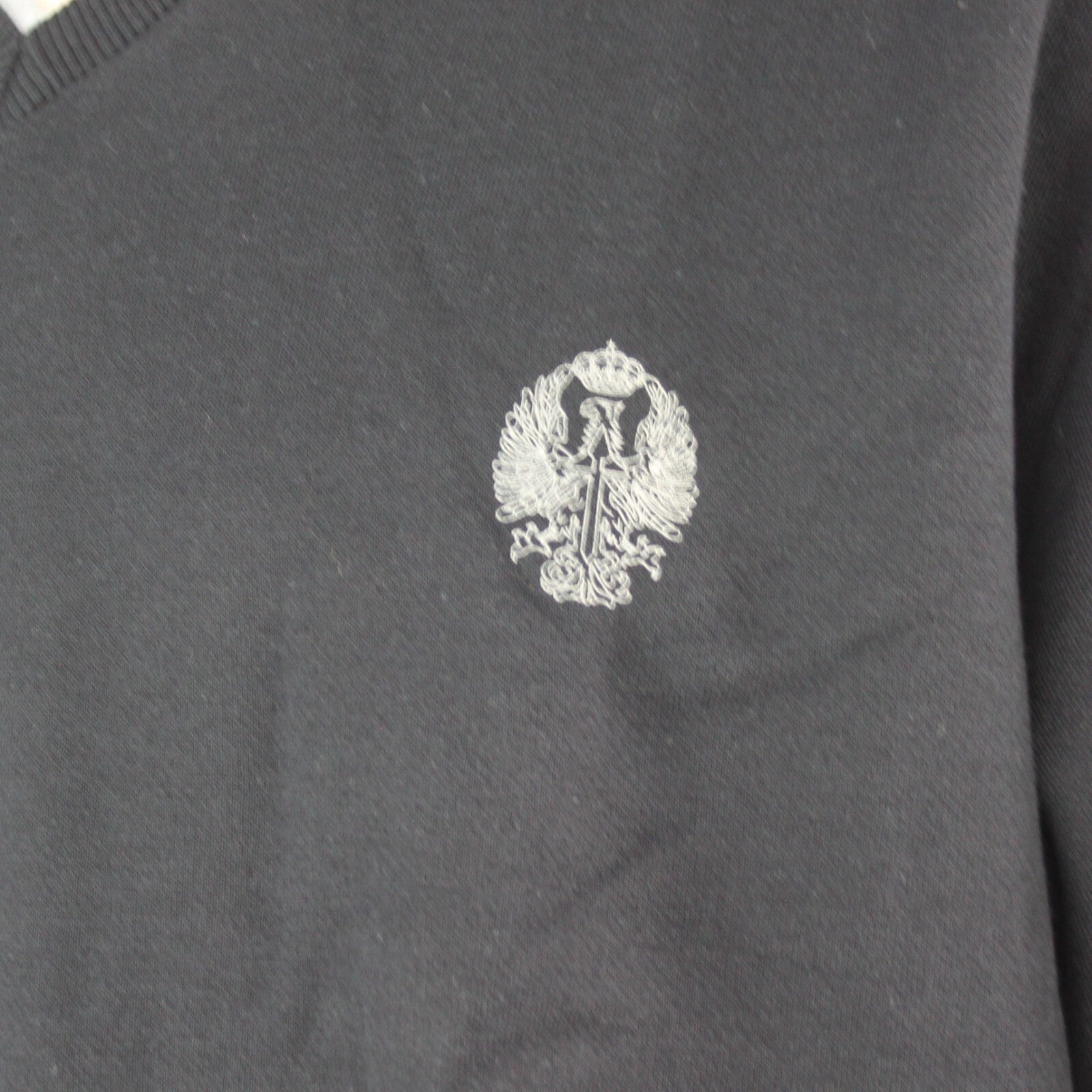 NEW Genuine Surplus Spanish Military Army V- Neck Sweatshirt Navy BLue (3253)