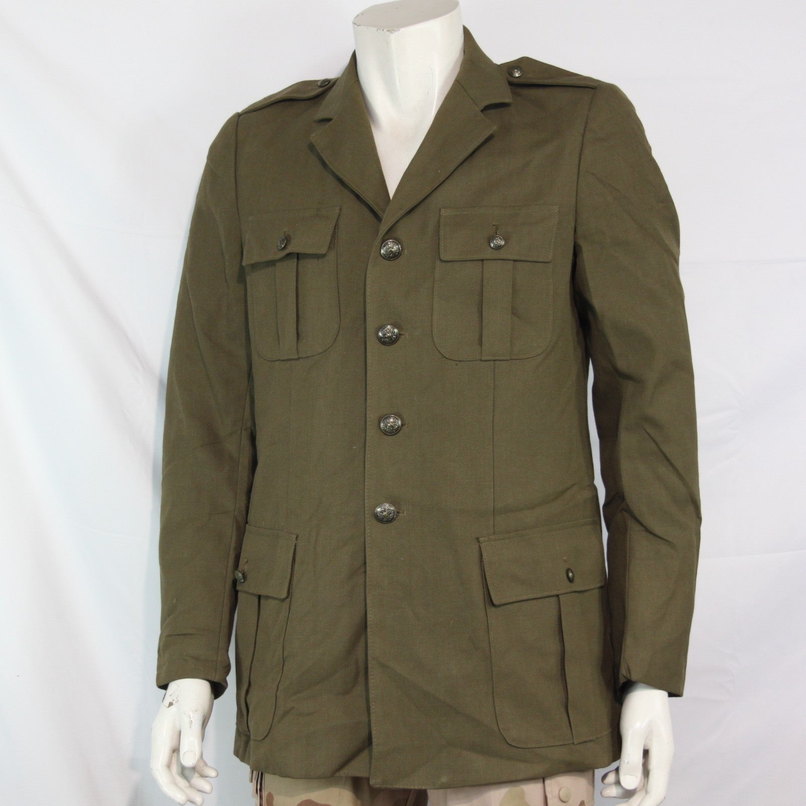 Genuine Surplus Italian Army Formal Dress Jacket Khaki Olive 38" Chest (3486)