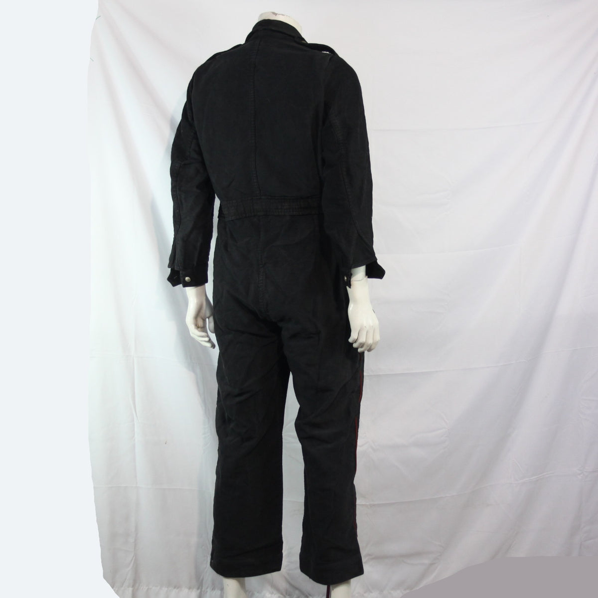 1950's Dutch Army Genuine Surplus Black Vintage Coverall Moleskin 40-42" (3499)