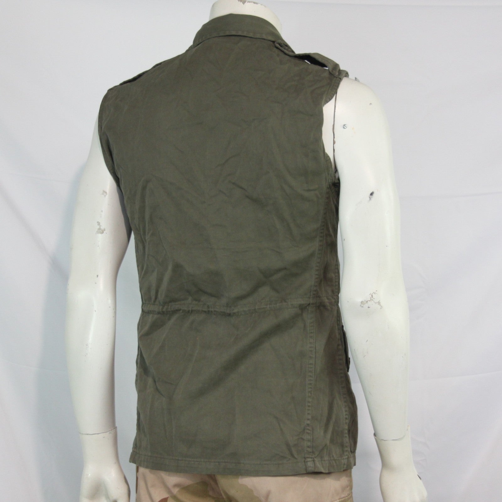 Genuine Surplus French Jacket Coverted to Gilet Sleeveless Canvas 34 chest (3333