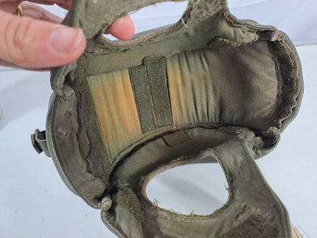 Genuine Surplus French Army Tank Helmet Padded Leather Flexible (1739)