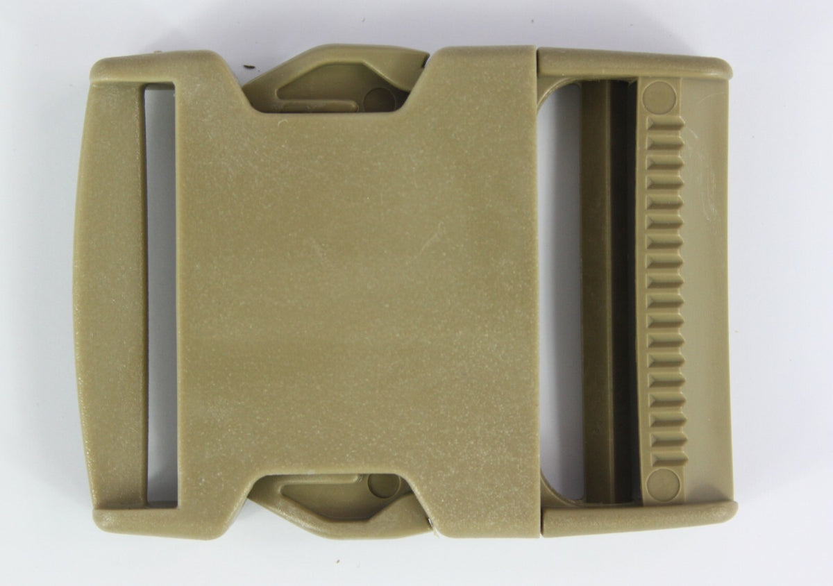 Side Release Buckles Tan Plastic Clips Belts Rucksacks  Replacement All Sizes