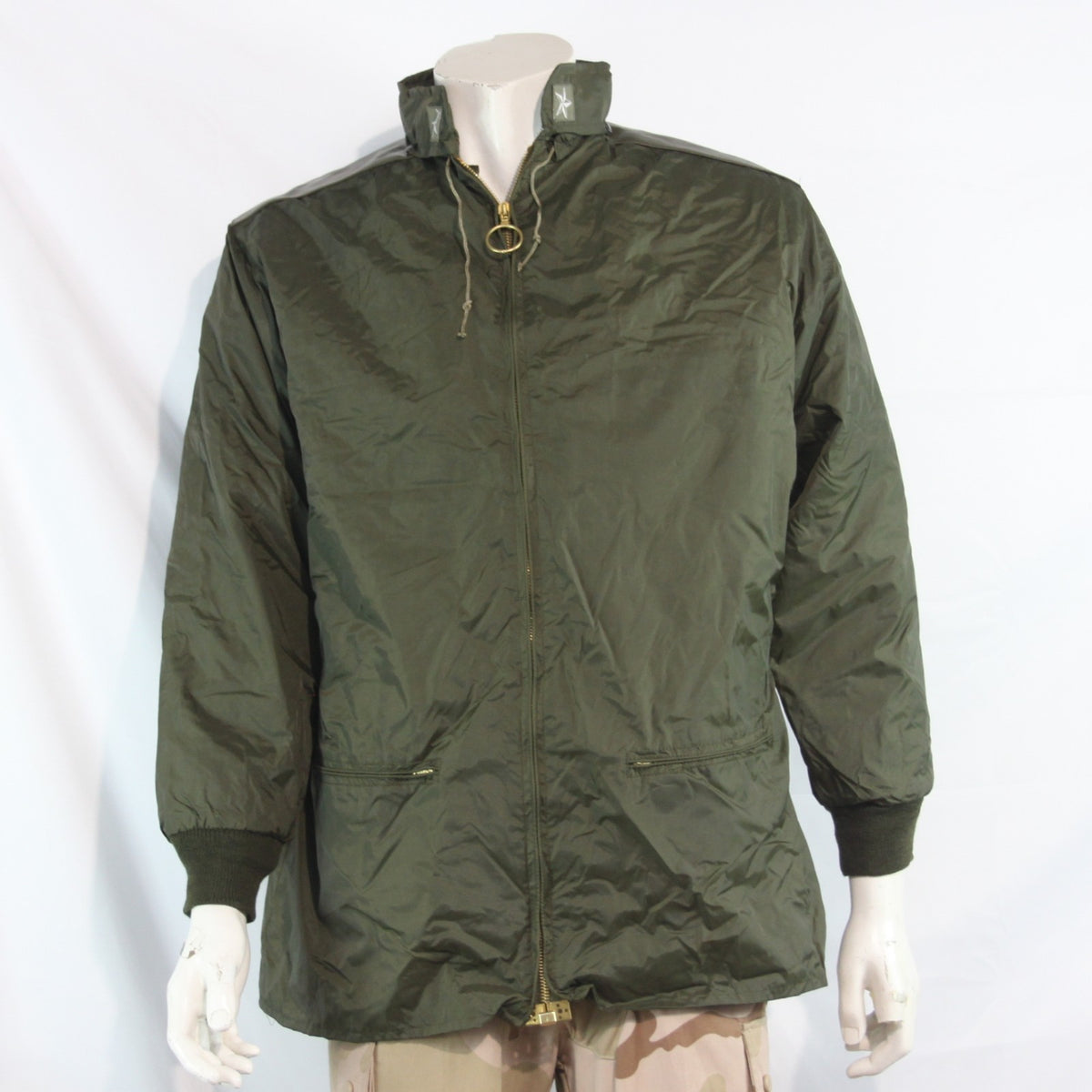 1970's Vintage Italian Army Foul Weather jacket Waterproof Lined 38-40" (4309)