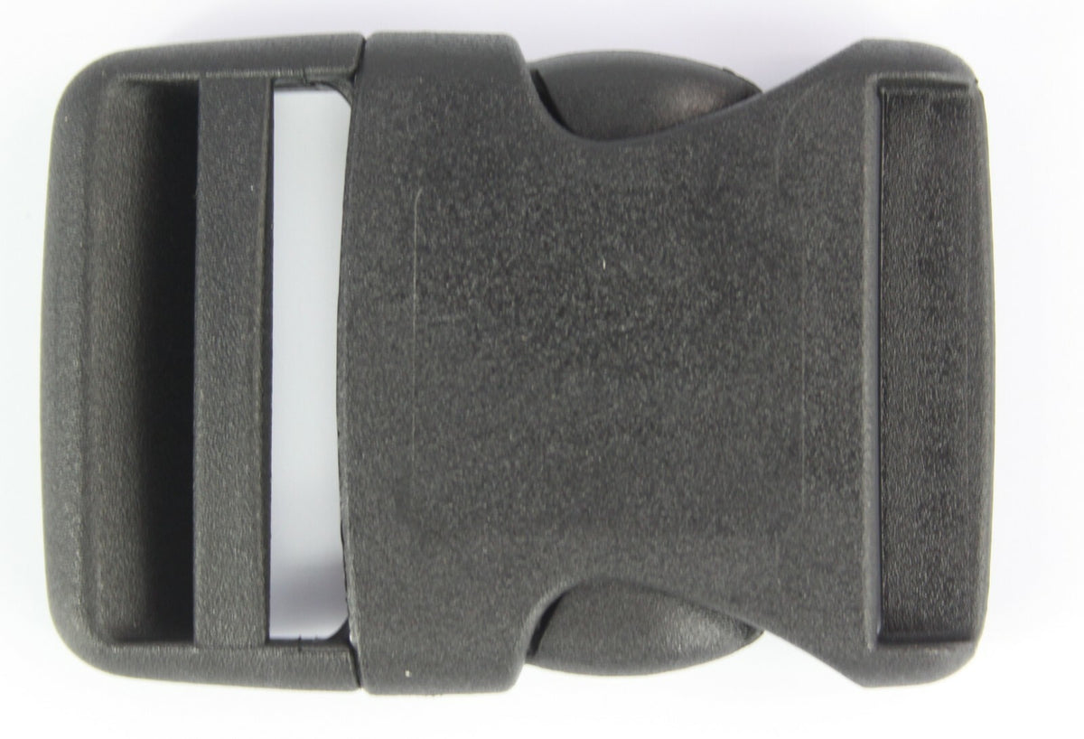 Rounded Side Release Buckles Black Plastic Clips Rucksacks Replacement All Sizes