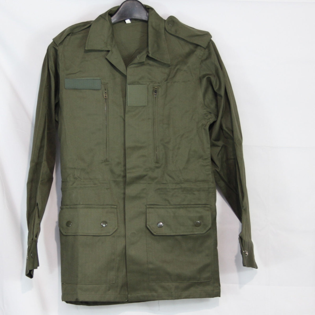 French Army Style Plain Olive Green Lightweight Canvas Jacket 30" Chest (3318)
