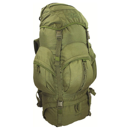 ED Highlander Forces 66 Litre Rucksack Black Olive Military Bergen