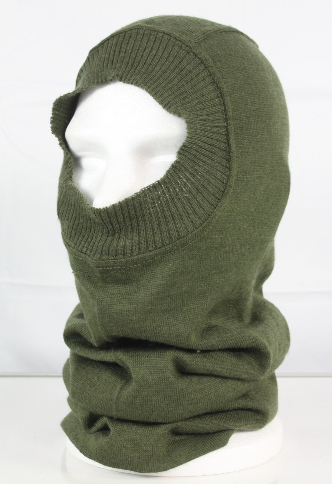 Genuine Surplus British Headover Balaclava Green Vintage Winter (1027)