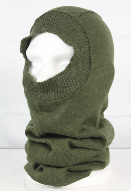 Genuine Surplus British Headover Balaclava Green Vintage Winter (1027)