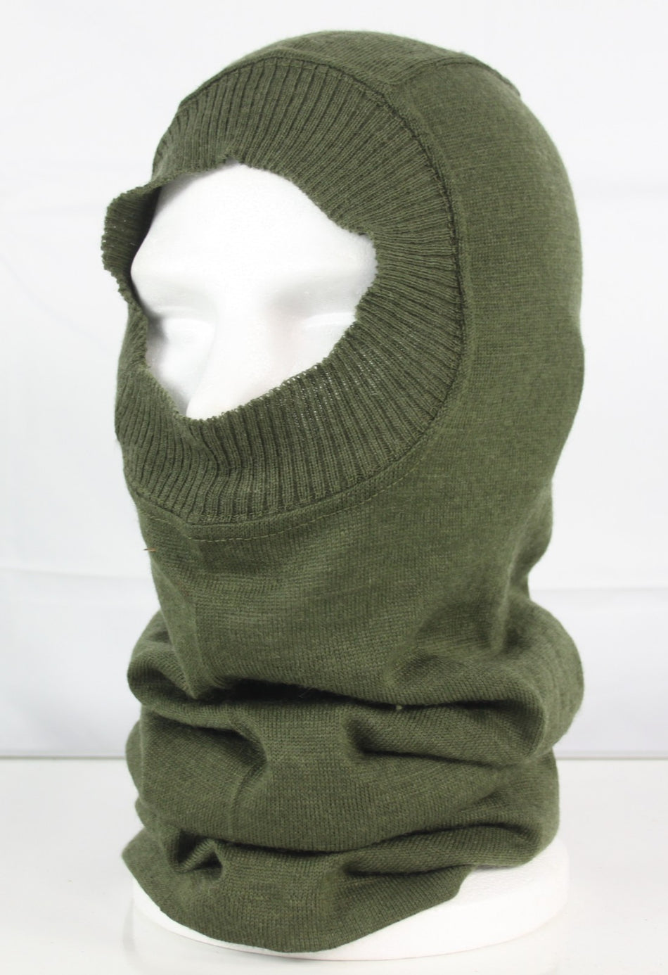 Genuine Surplus British Headover Balaclava Green Vintage Winter (1027)