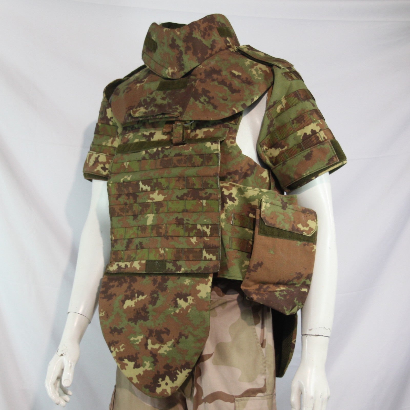 Italian Vegetato Camo Body Armour Cover Genuine Surplus w Bag Large (3982)